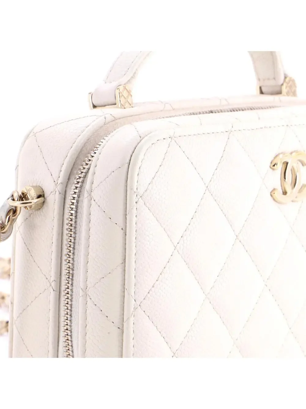 Chanel Cc Zip Around Top Handle Vanity #275625C34B